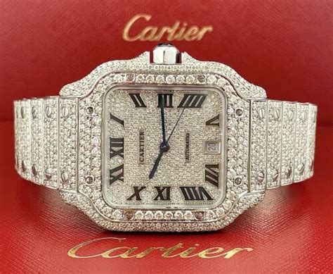 cartier watch iced out price